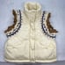 New Heyson Puffer Vest Womens Larg Ruffle Sleeve Winter quilted Padded Gilet