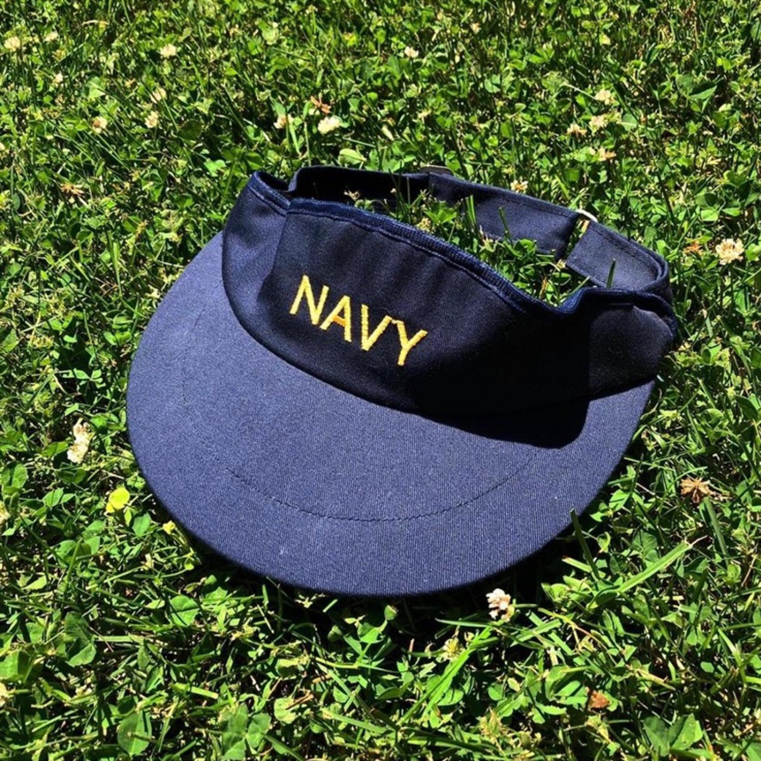 Navy USA Visor Hat Vintage America Army