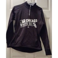 Authentic Majestic Chicago White Sox 1/4 Zip Therma Base Jacket Women's Medium