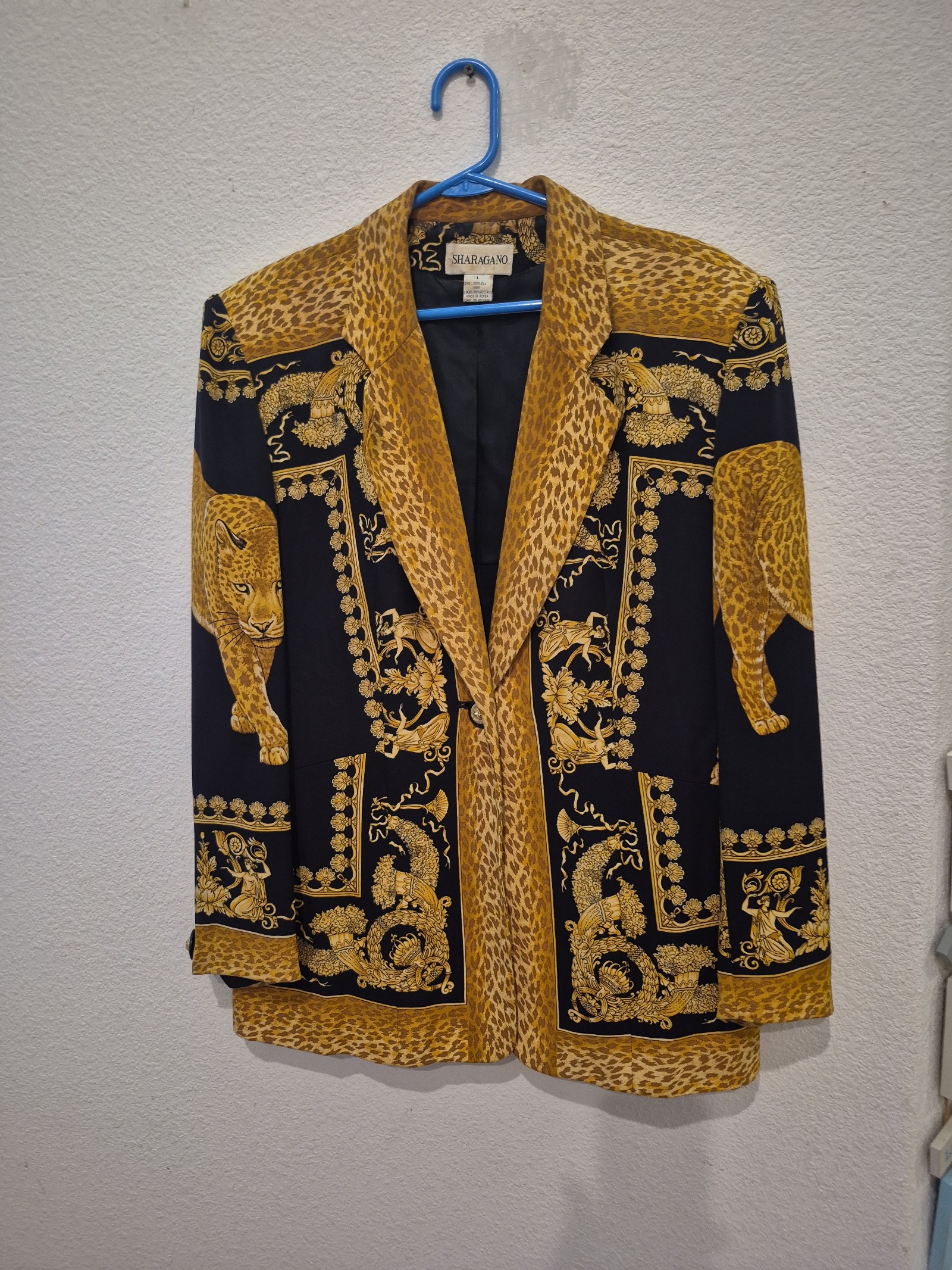 Jacket SHARAGANO Brand Tiger 100% Silk