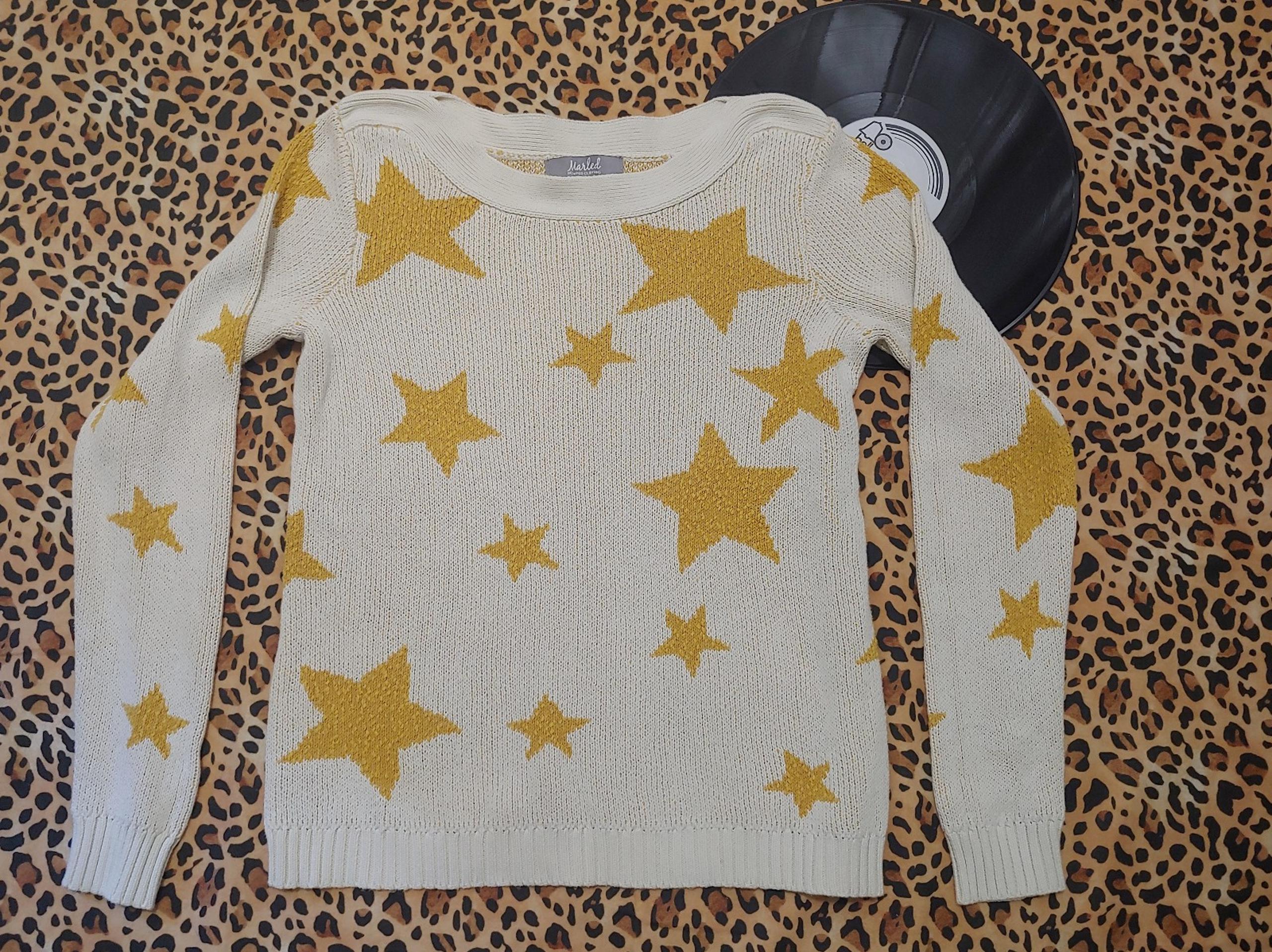Women's Marled Reunited Star Sweater Small