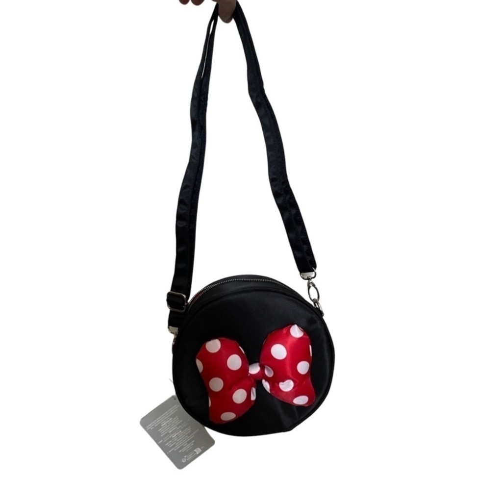 Disney Authentic Minnie Crossbody Bag with Red Bow.