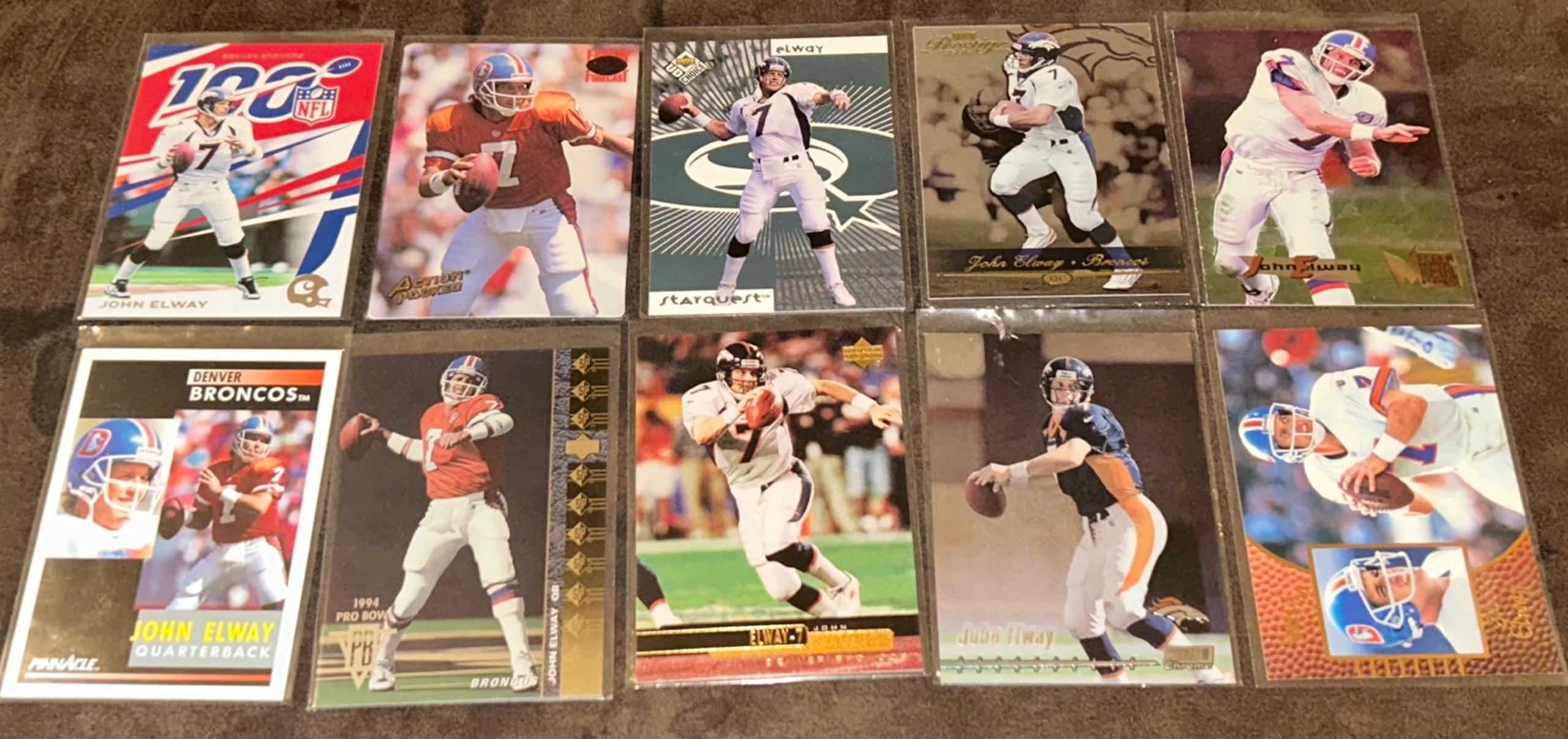 10x John Elway Card Lot  NFL