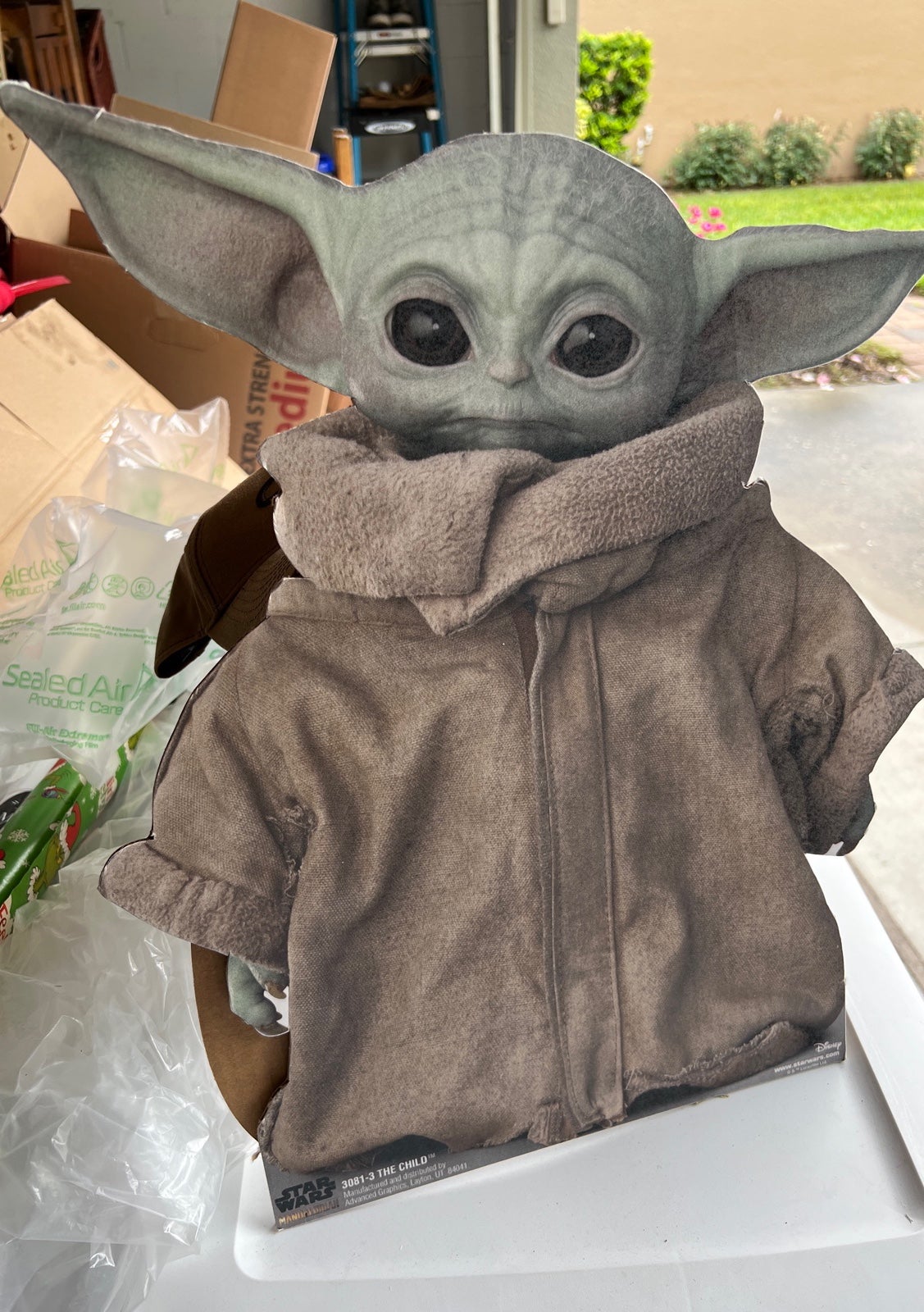 Baby Yoda Grogu Cardboard Cutouts (Set of 4)