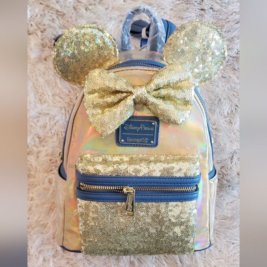 Disney Parks Walt Disney World 50th Anniversary Loungefly Minnie Mouse Backpack