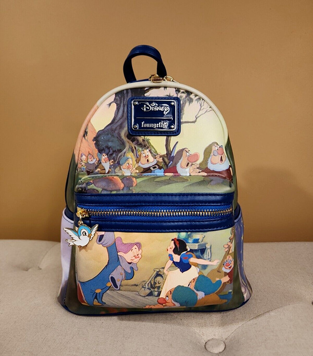 Loungefly Disney Snow White & Seven Dwarfs Classic Scenes Mini Backpack NEW