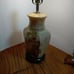 Vintage mid century Hexagonal ginger jar lamp
