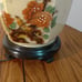 Vintage mid century Hexagonal ginger jar lamp