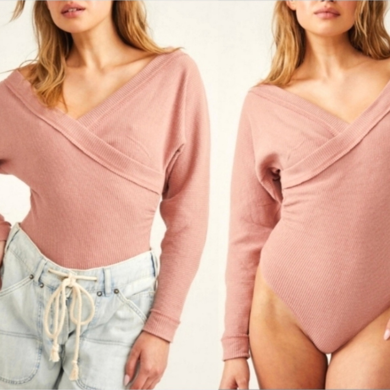 Free People Bodysuit Pink Small
