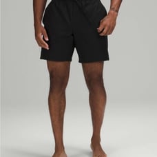 Lululemon size L large mens black active swim shorts 8 inseam water repellant
