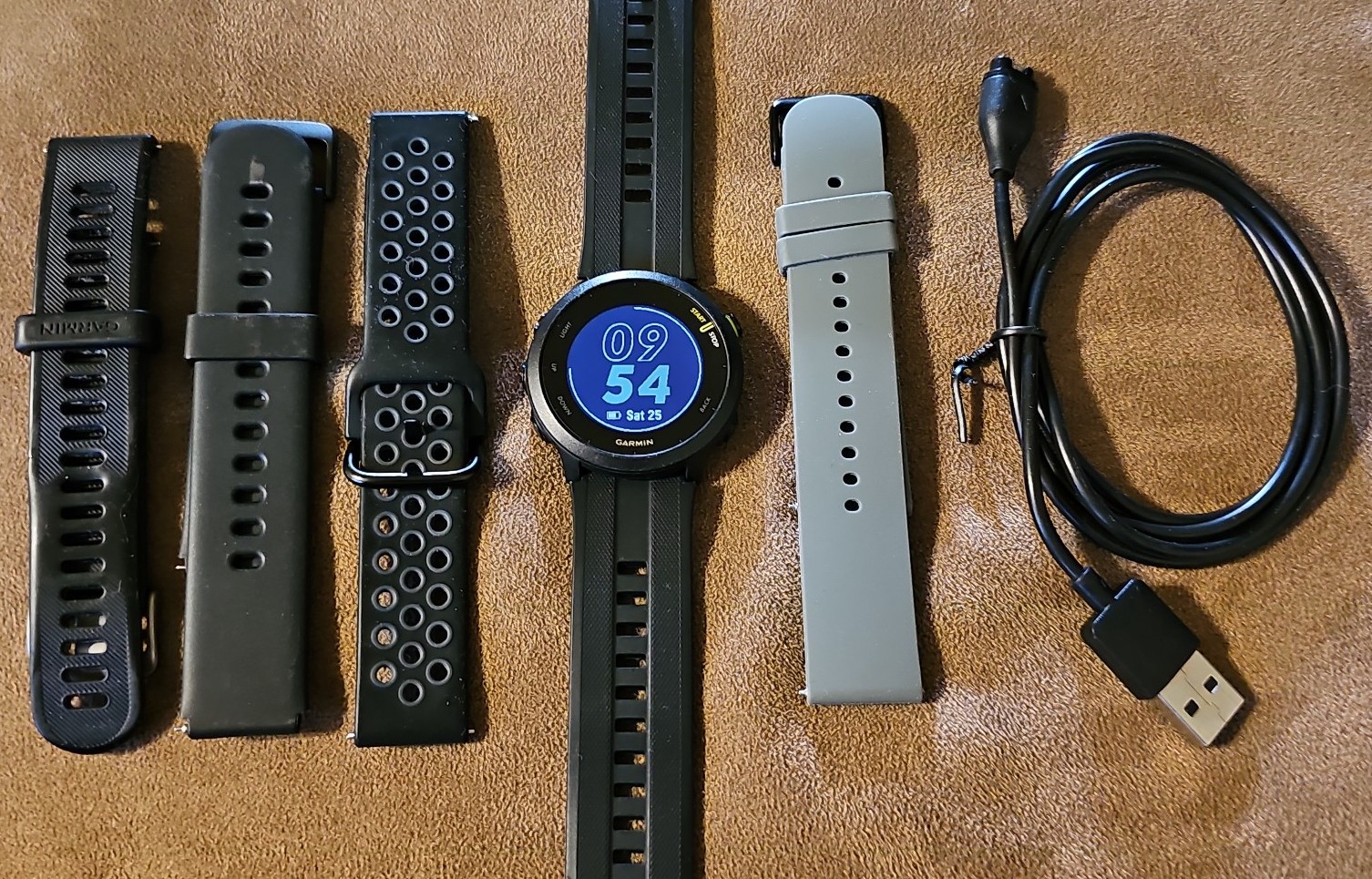 Garmin Forerunner 55 running watch w/ 5 total bands