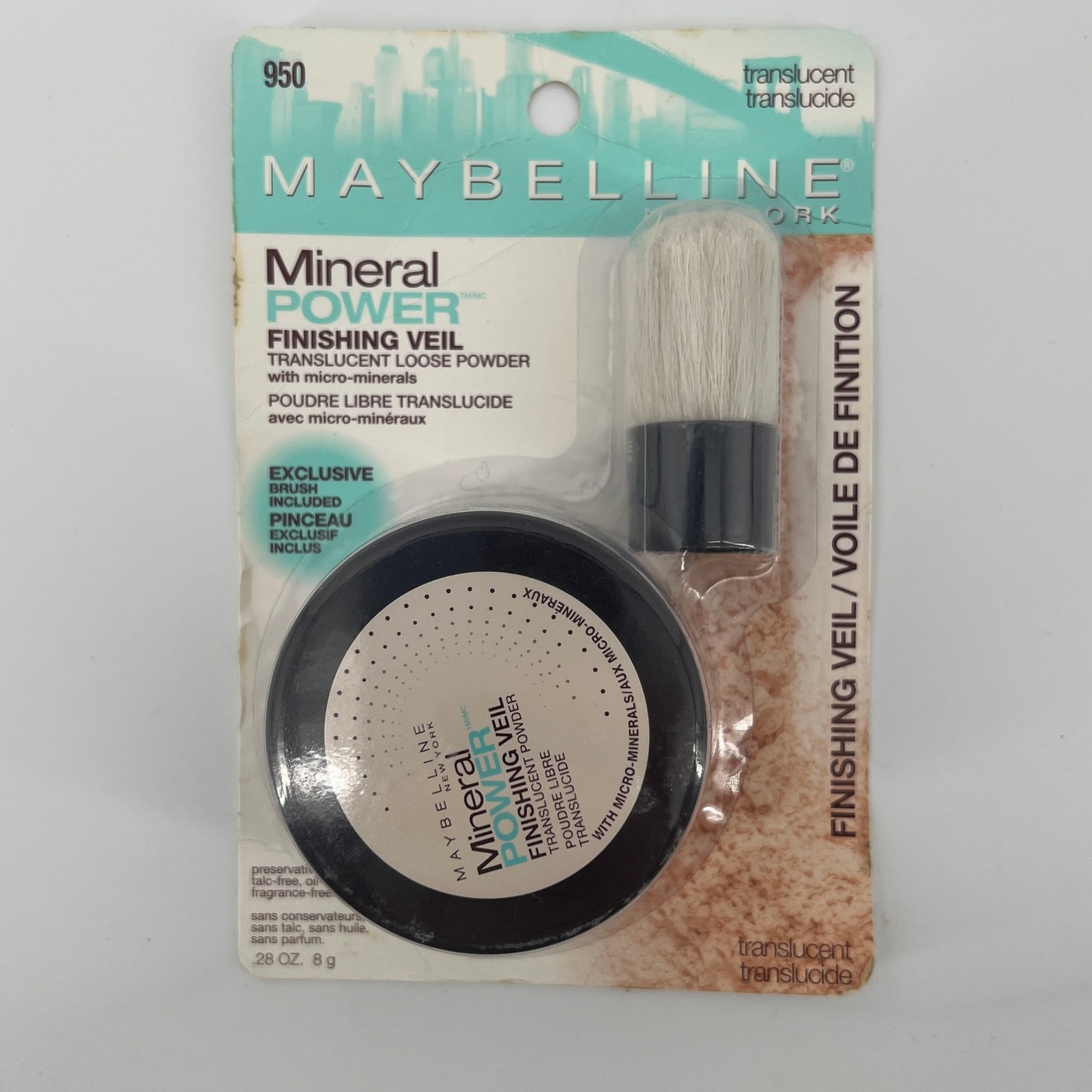 Maybelline Mineral Power Finishing Veil Translucent Loose Powder 950 Brush NEW