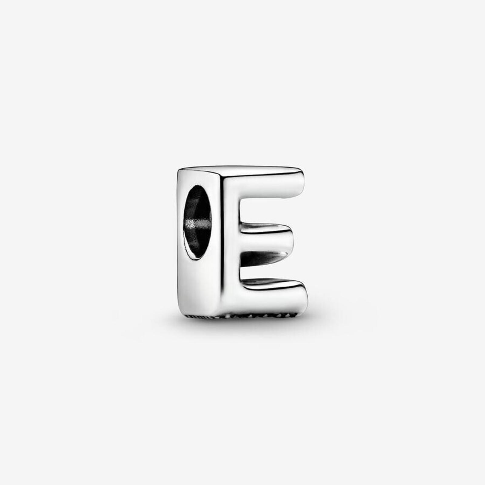 *BRAND NEW* Pandora Moments Sterling Silver Letter E Alphabet Slide Charm 797459