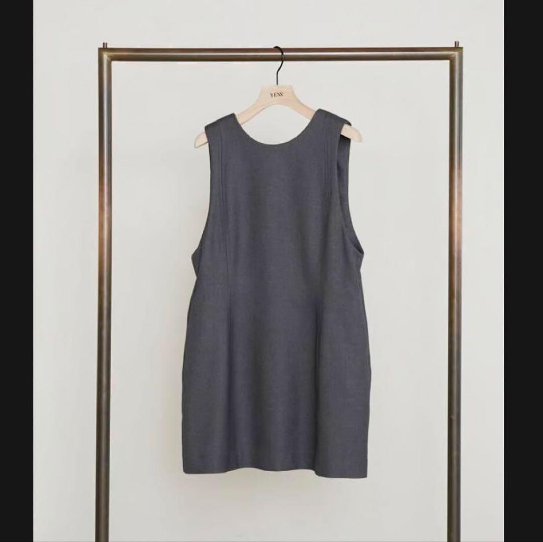 在庫処分 半額 YENN】WOOL BLEND ワンピース / Dress DRESS MINI トップス