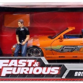 Jada 1:18 1995 Toyota Supra With Brian Figure & Working