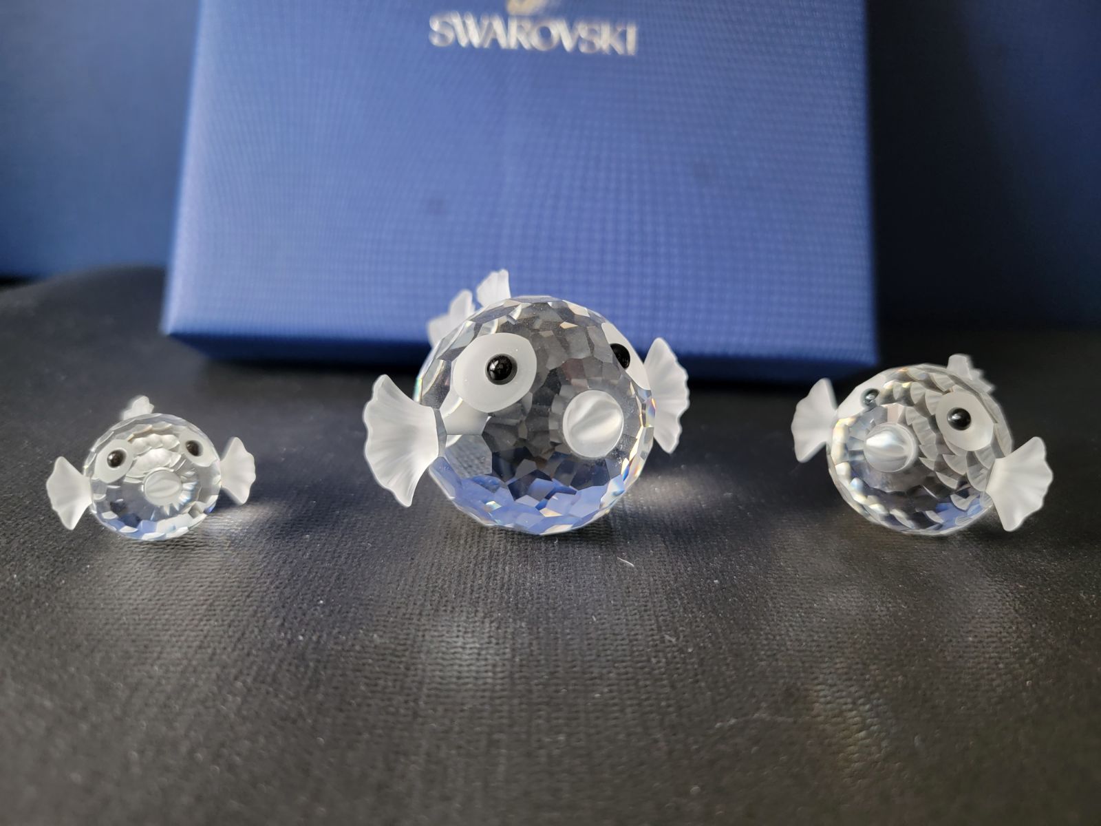 Swarovski Crystal Figurines Blowfish FULL Set Retired