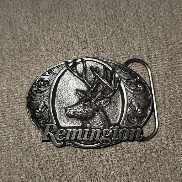 Remington deer head belt buckle usa