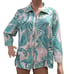 Chico's Zenergy Long Sleeve Front Zip Printed Jacket in Green for Women Size M