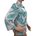 Chico's Zenergy Long Sleeve Front Zip Printed Jacket in Green for Women Size M