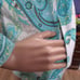 Chico's Zenergy Long Sleeve Front Zip Printed Jacket in Green for Women Size M