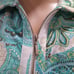 Chico's Zenergy Long Sleeve Front Zip Printed Jacket in Green for Women Size M
