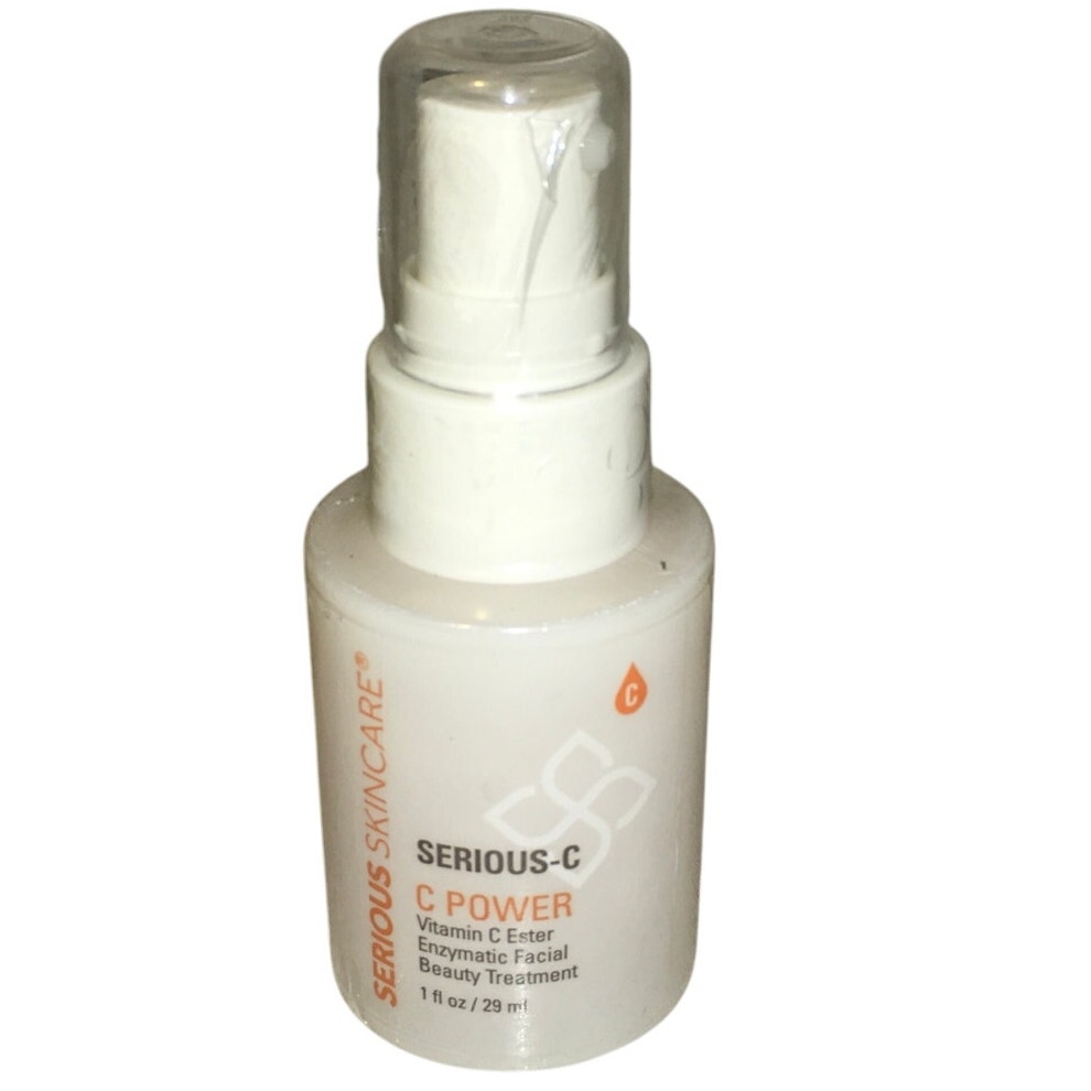 Serious Skincare Serious-C Vitamin C Power Enzymatic Facial Serum 1oz NEW SEALED
