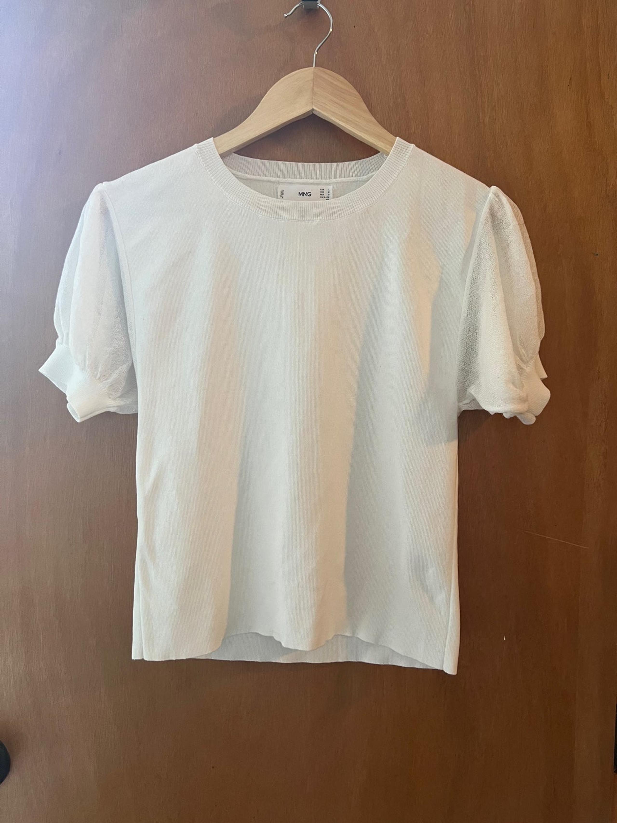 Mango Knit Top with see-through Sleeves