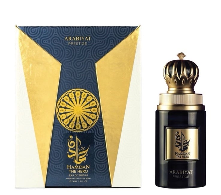 HAMDAN THE HERO BY ARABIYAT PRESTIGE EAU DE PARFUM FOR MEN 2.5OZ/75ML