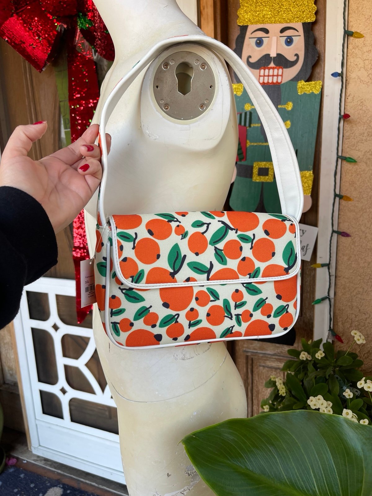 NEW Francesca’s Phyliss Orange Hobo Handbag