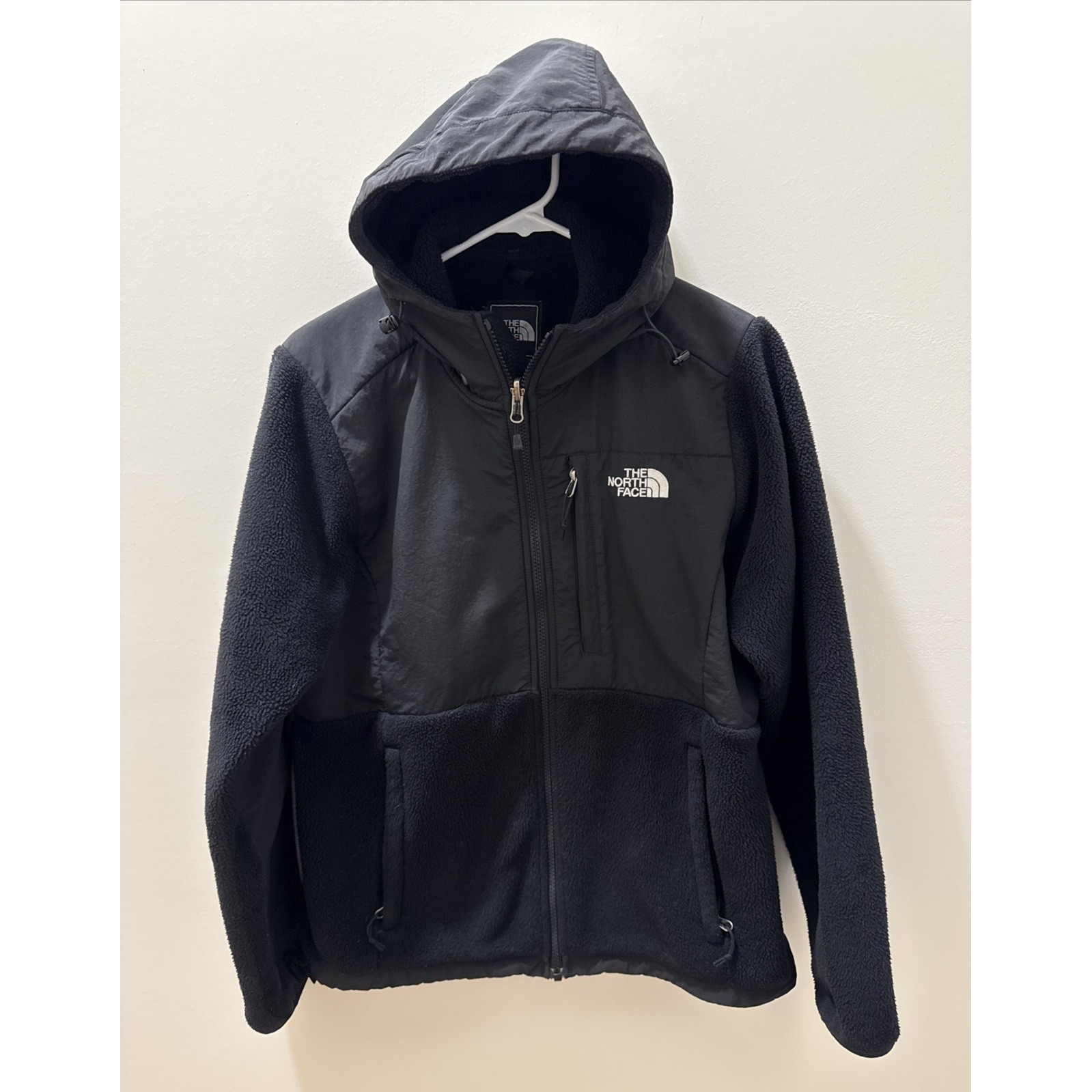 The North Face Black Denali Fleece Jacket Full Zip Womens Medium Polartec Hiking