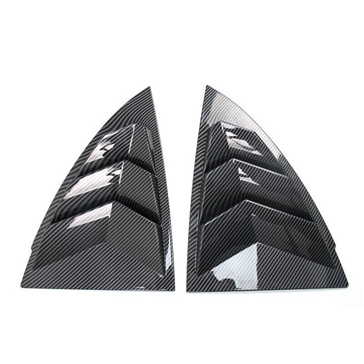 NEW TESLA MODEL Y 2020-2024 Carbon Fiber Look Side Vent Window Quarter Louver
