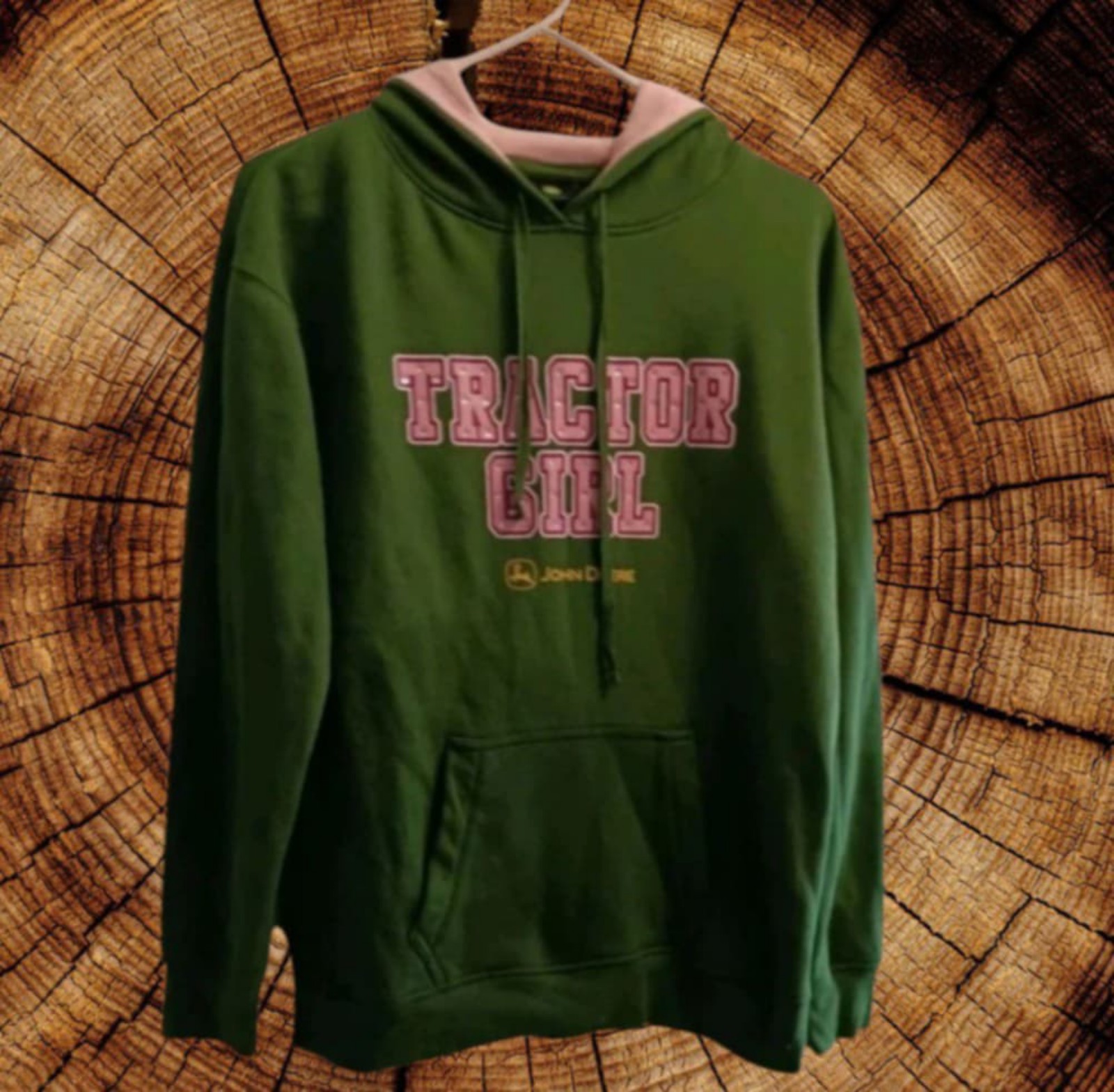 Women's Deere Hoodie with rhinestones! Hardly worn, Size: Large
