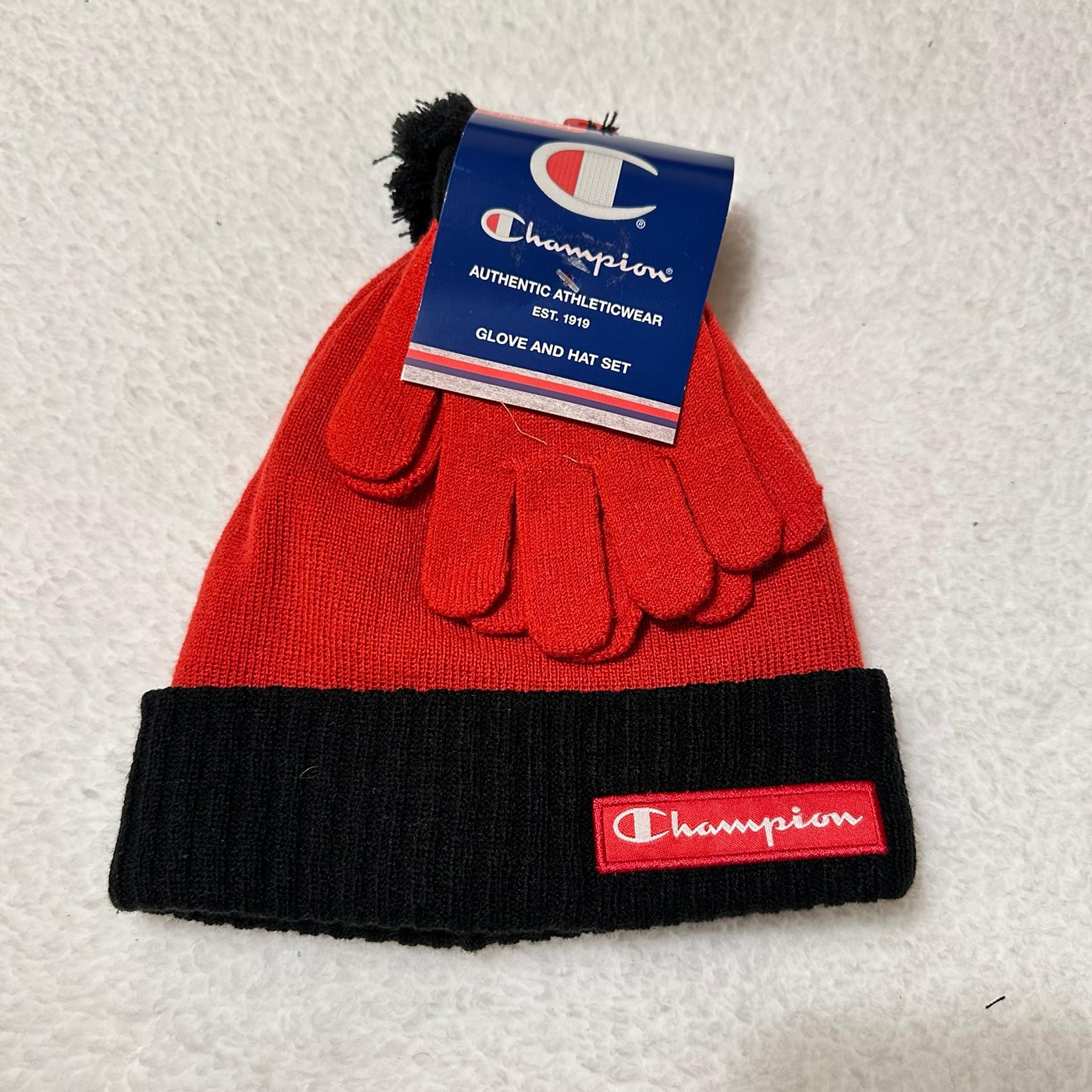 Boys Champion Hat and Glove Set