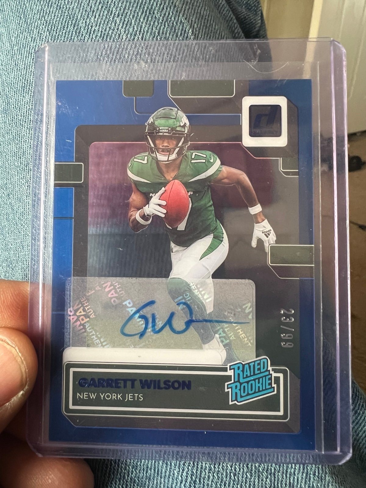 Garrett Wilson rookie auto