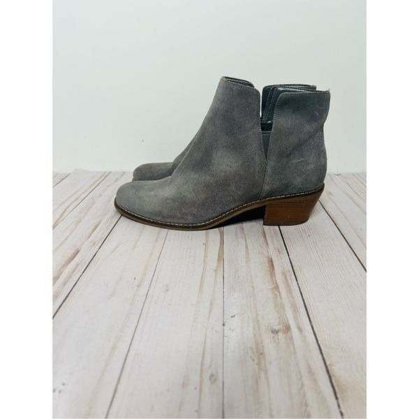 Cole Haan Grand Os Gray Suede Leather Ankle Boots