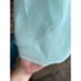 Pajama top satin lace and sheer aqua blue tan