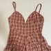 New Free People Plaid Dusty Lavender Combo Kaia Jumpsuit Size XS