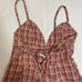 New Free People Plaid Dusty Lavender Combo Kaia Jumpsuit Size XS