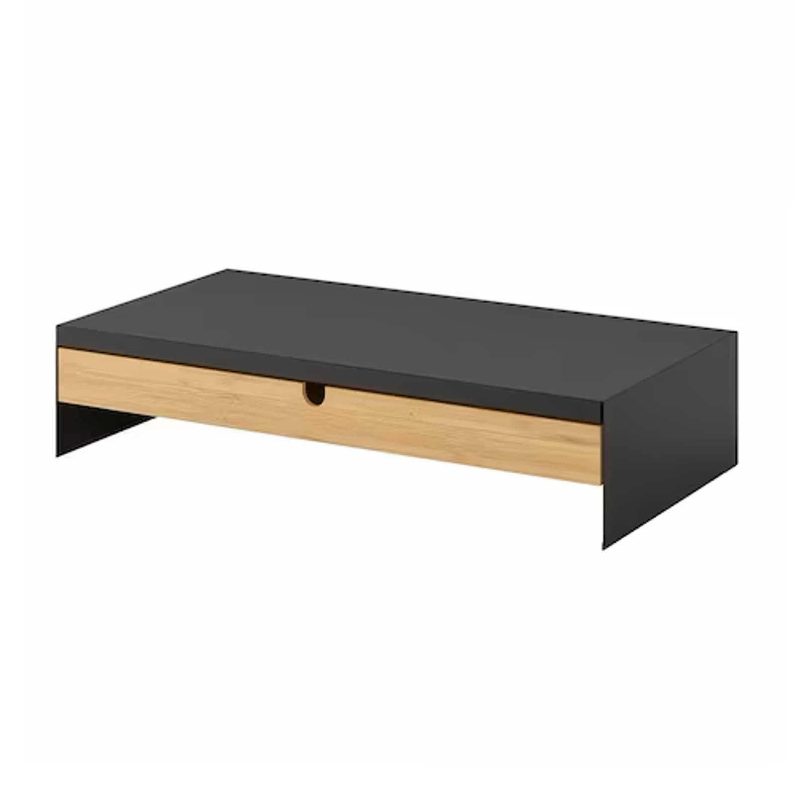 IKEA ELLOVEN Monitor Stand With Drawer, Black (004.851.01) NEW