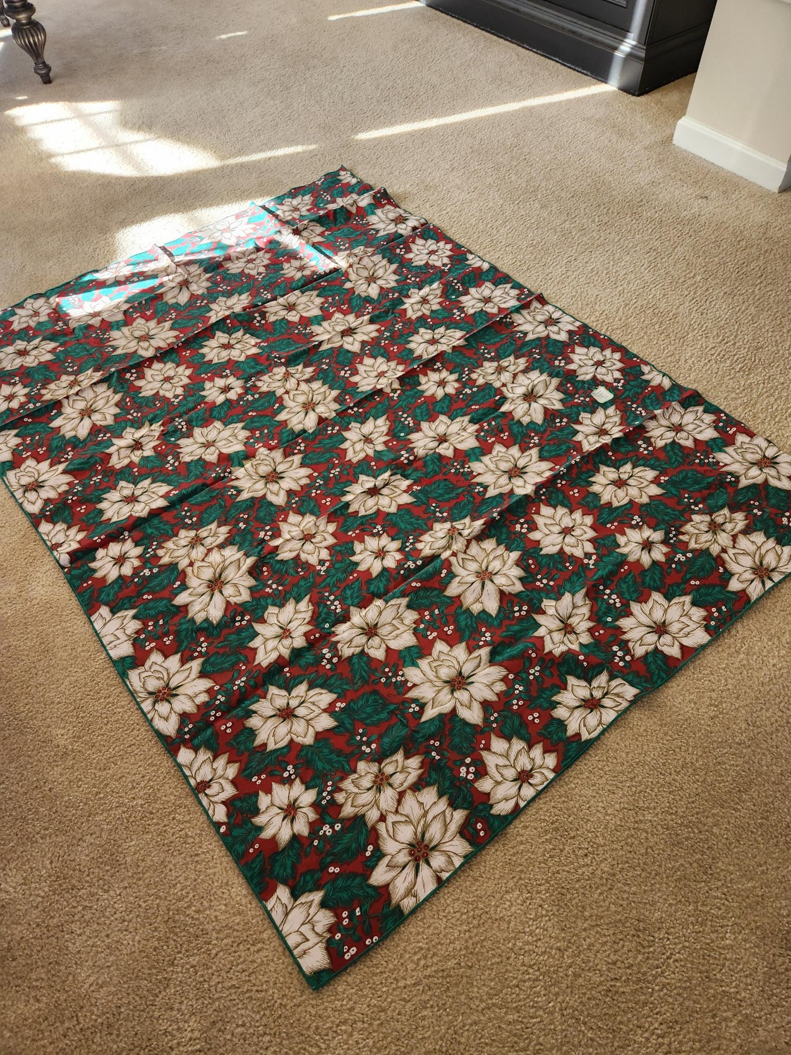 Poinsettia tablecloth