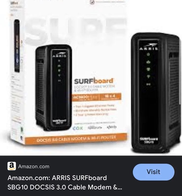Arris Surfboard Docsis 3.0 moden/router