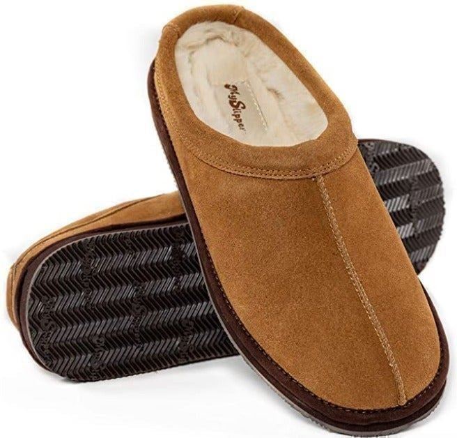 MySlipper Men's By: MyPillow, Size 9/Chestnut