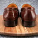 Johnston Murphy Signature Loafers Brown Woven Leather Tassel Apron Toe Shoes 10M