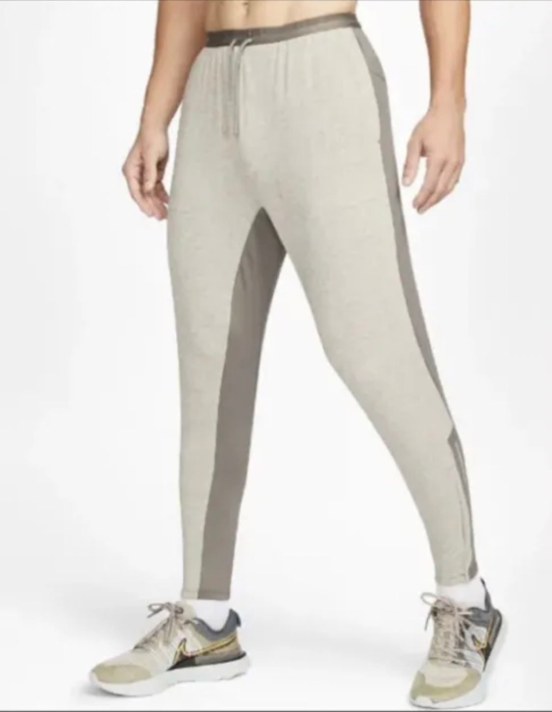 Nike Therma Fit Run Division Pants Elite Size L-Tall Gray Joggers Mens