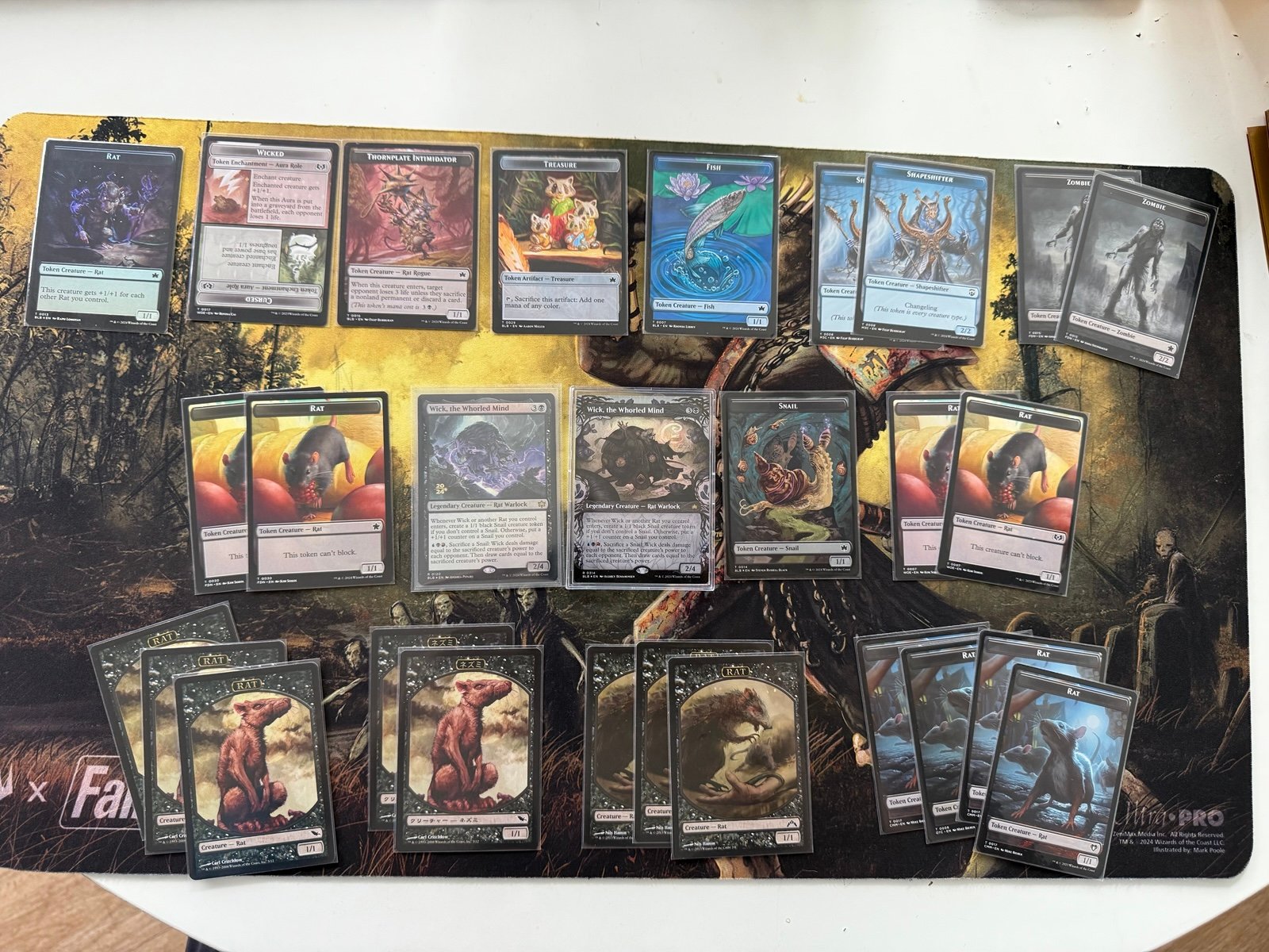 Wick the Whorled mind Edh Deck power 4 (with proxy lands)