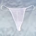 VS 100% Silk White Medium Thong