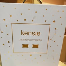 Kensie Satin Pillow Cases 2pk Ivory
