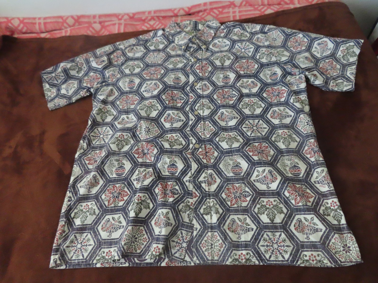 Reyn Spooner Mele Kalikimaka Limited Issue Christmas 2012 Hawaiian Shirt XL