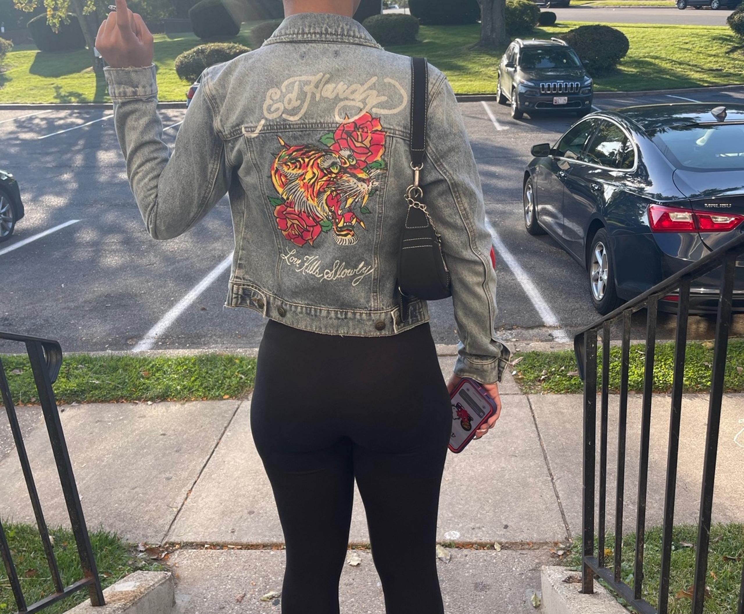 Ed hardy jean jacket