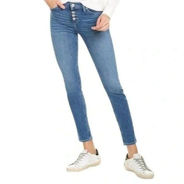Hudson Natlie Super Skinny Button Fly Ankle Jeans - size 28